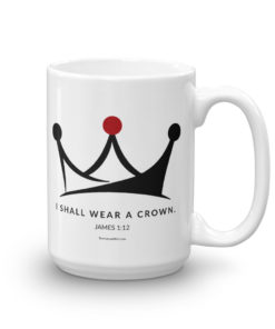 i shall wear a crown mug